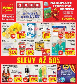 aktuální leták Penny Market 5.1.2017-8.1.2017