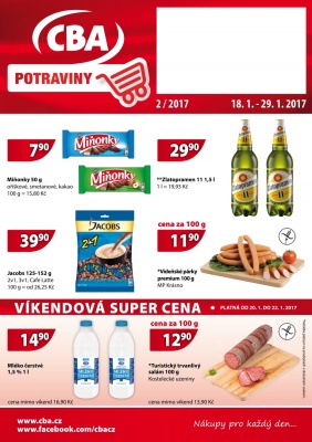 aktuální leták CBA 18.1.2017-29.1.2017