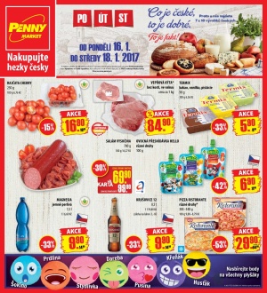 aktuální leták Penny Market 16.1.2017-18.1.2017