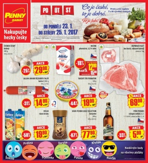 aktuální leták Penny Market 23.1.2017-25.1.2017