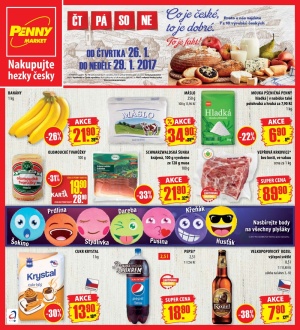 aktuální leták Penny Market 26.1.2017-29.1.2017