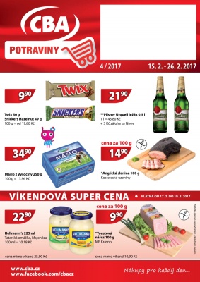 aktuální leták CBA 15.2.2017-26.2.2017