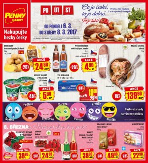 aktuální leták Penny Market 6.3.2017-8.3.2017