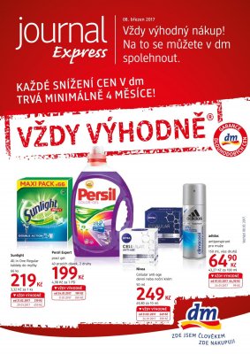 aktuální leták dm drogerie 8.3.2017-11.4.2017