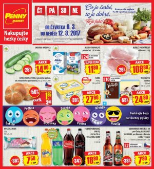 aktuální leták Penny Market 9.3.2017-12.3.2017