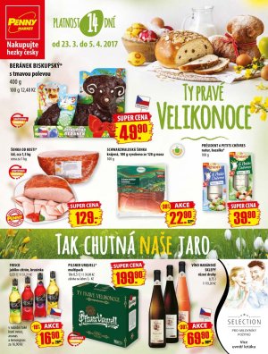 aktuální leták Penny Market 23.3.2017-5.4.2017