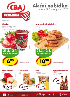 aktuální leták CBA 29.3.2017-4.4.2017