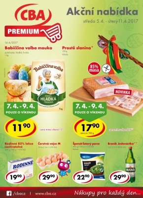 aktuální leták CBA 5.4.2017-11.4.2017