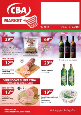 aktuální leták CBA 26.4.2017-7.5.2017