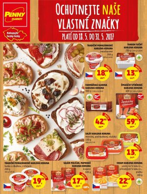 aktuální leták Penny Market 18.5.2017-31.5.2017