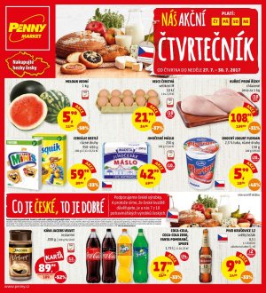 aktuální leták Penny Market 27.7.2017-30.7.2017