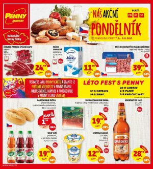 aktuální leták Penny Market 7.8.2017-9.8.2017