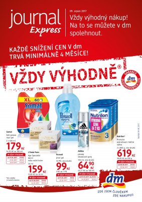 aktuální leták dm drogerie 9.8.2017-5.9.2017