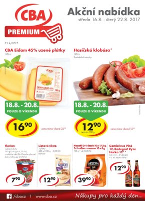 aktuální leták CBA 16.8.2017-22.8.2017