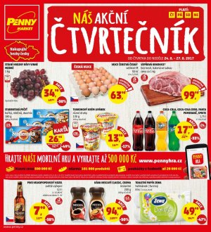 aktuální leták Penny Market 24.8.2017-27.8.2017