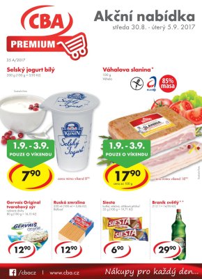 aktuální leták CBA 30.8.2017-5.9.2017