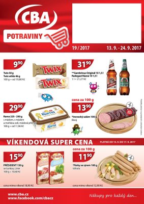 aktuální leták CBA 13.9.2017-24.9.2017
