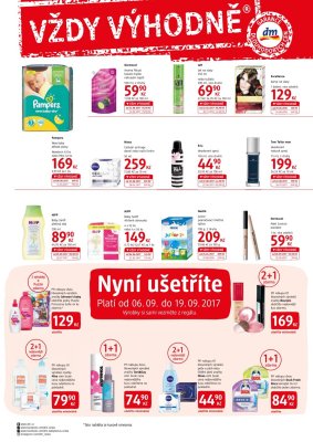 aktuální leták dm drogerie 6.9.2017-10.10.2017