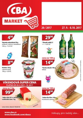 aktuální leták CBA 27.9.2017-8.10.2017