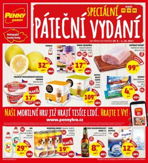 aktuální leták Penny Market 29.9.2017-1.10.2017