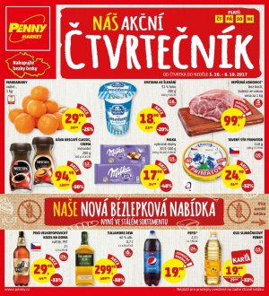 aktuální leták Penny Market 5.10.2017-8.10.2017