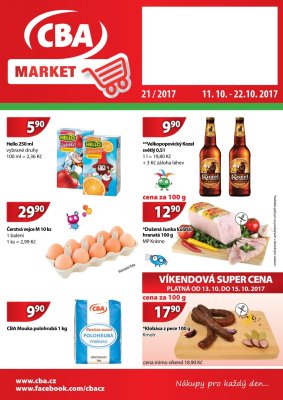 aktuální leták CBA 11.10.2017-22.10.2017