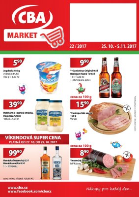 aktuální leták CBA 25.10.2017-5.11.2017