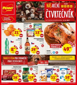 aktuální leták Penny Market 2.11.2017-5.11.2017