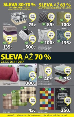 aktuální leták Jysk 23.11.2017-6.12.2017