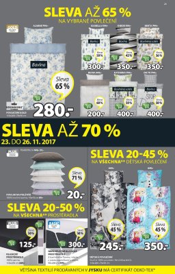 aktuální leták Jysk 23.11.2017-6.12.2017