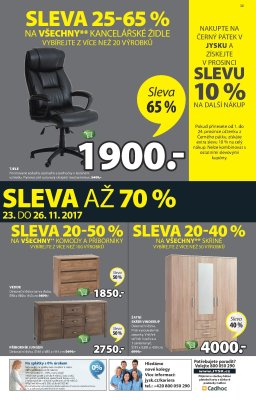 aktuální leták Jysk 23.11.2017-6.12.2017