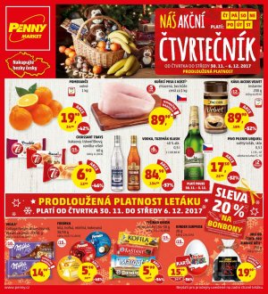 aktuální leták Penny Market 30.11.2017-6.12.2017