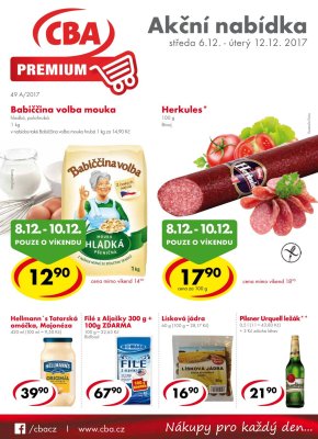 aktuální leták CBA 6.12.2017-12.12.2017