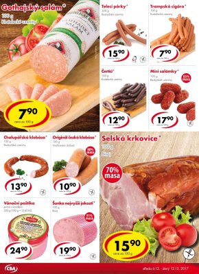 aktuální leták CBA 6.12.2017-12.12.2017