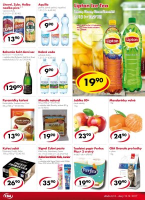 aktuální leták CBA 6.12.2017-12.12.2017