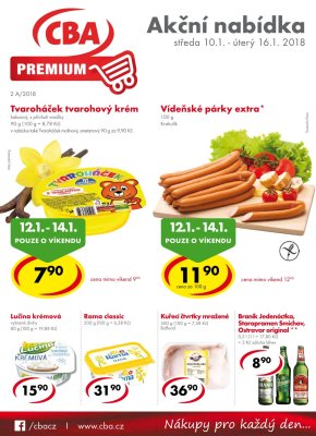 aktuální leták CBA 10.1.2018-16.1.2018