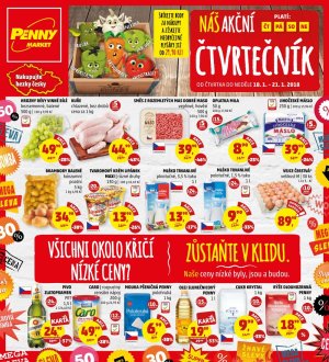aktuální leták Penny Market 18.1.2018-21.1.2018