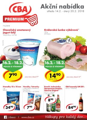 aktuální leták CBA 14.2.2018-20.2.2018