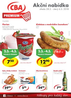 aktuální leták CBA 28.2.2018-6.3.2018
