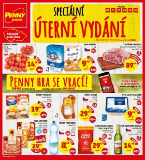 aktuální leták Penny Market 3.4.2018-8.4.2018