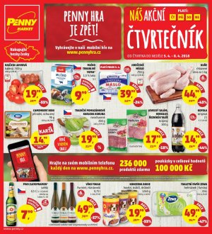 aktuální leták Penny Market 5.4.2018-8.4.2018