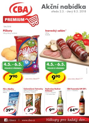 aktuální leták CBA 2.5.2018-8.5.2018