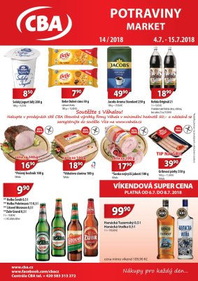 aktuální leták CBA 4.7.2018-15.7.2018