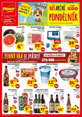 aktuální leták Penny Market 16.7.2018-18.7.2018