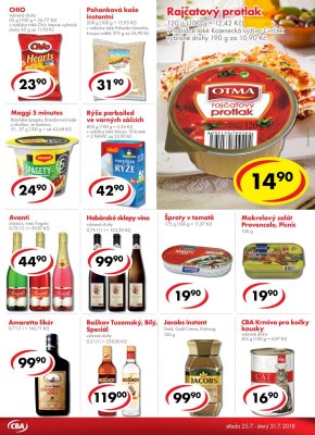 aktuální leták CBA 25.7.2018-31.7.2018