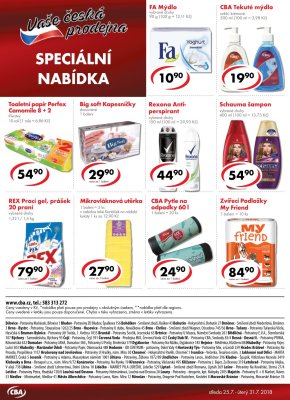 aktuální leták CBA 25.7.2018-31.7.2018