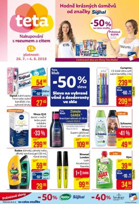 aktuální leták Teta drogerie 26.7.2018-4.8.2018