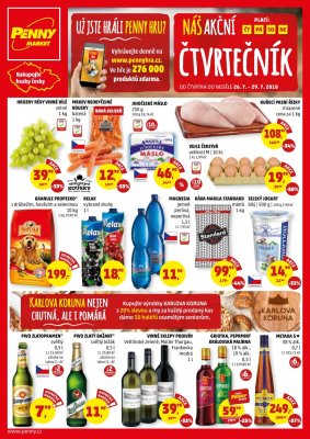 aktuální leták Penny Market 26.7.2018-29.7.2018