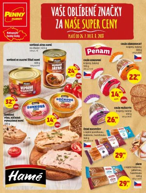 aktuální leták Penny Market 26.7.2018-8.8.2018