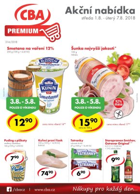 aktuální leták CBA 1.8.2018-7.8.2018